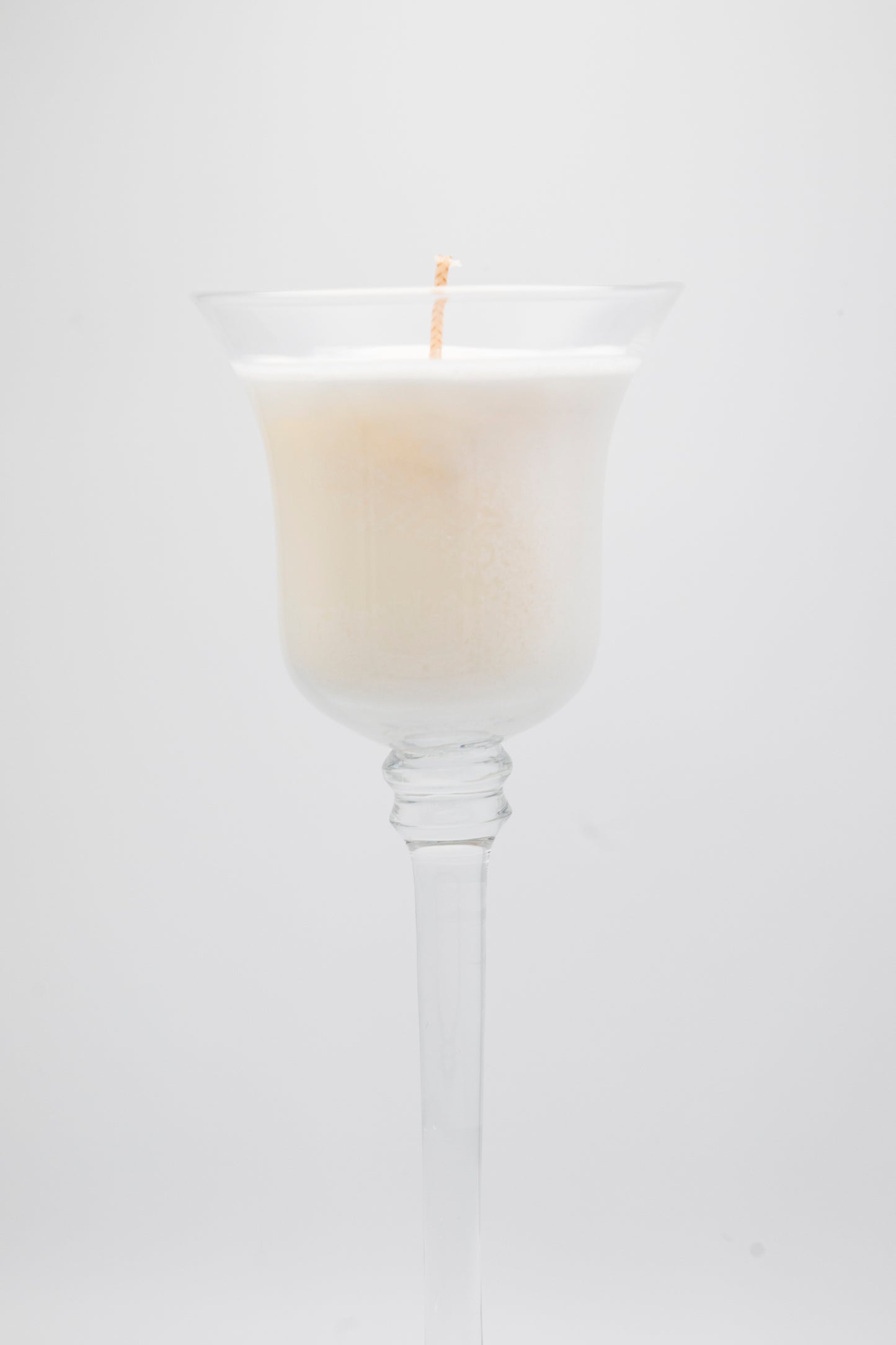 stem glass candle