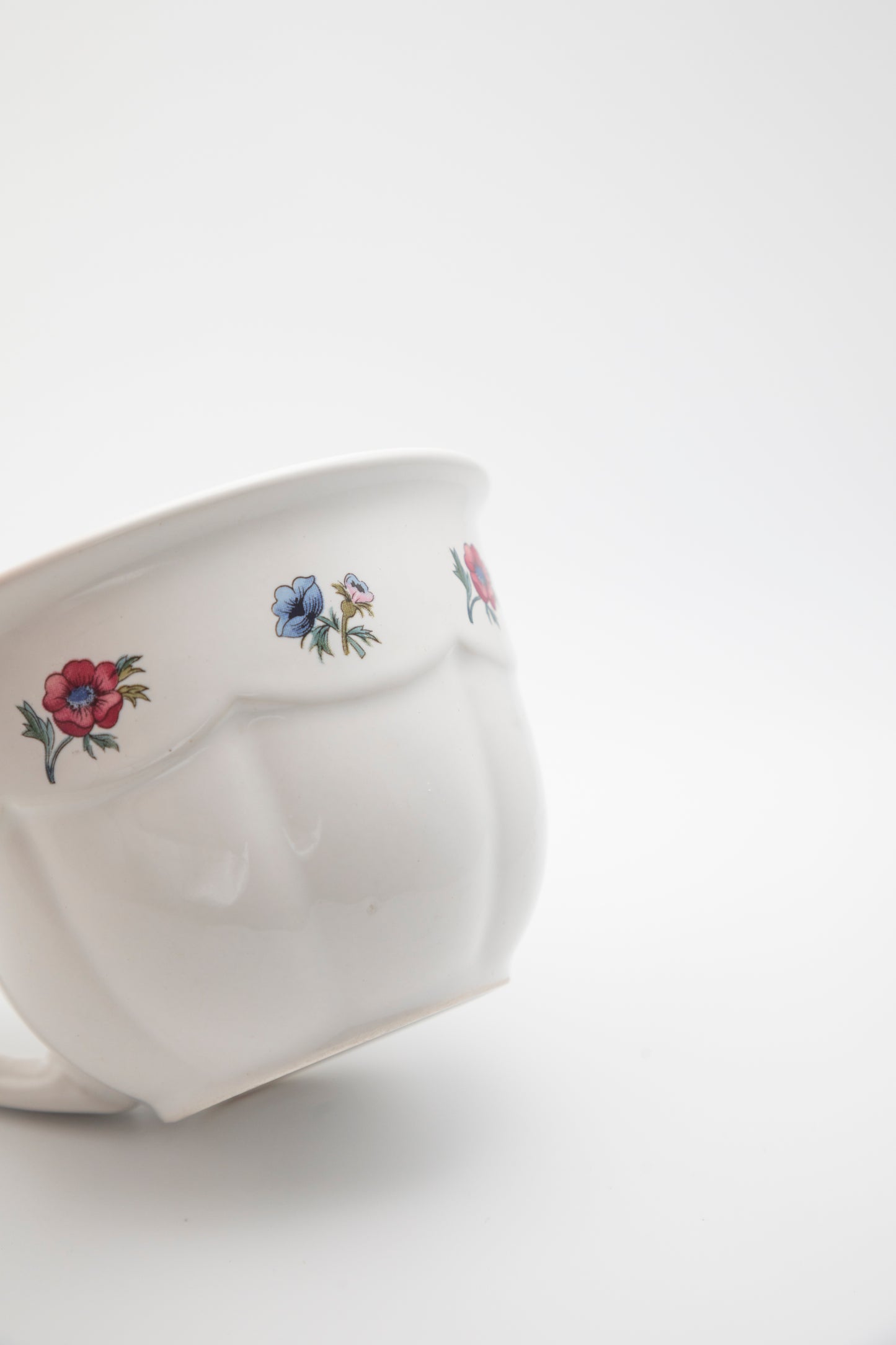 floral ceramic teacup