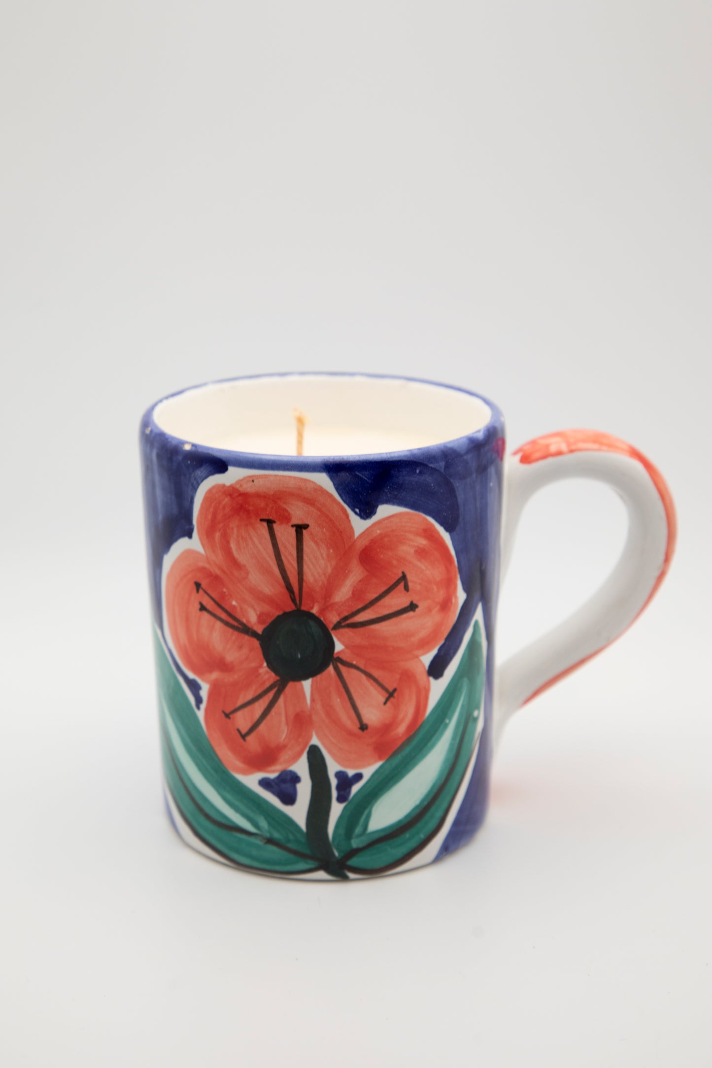 hand painted ceramic mug