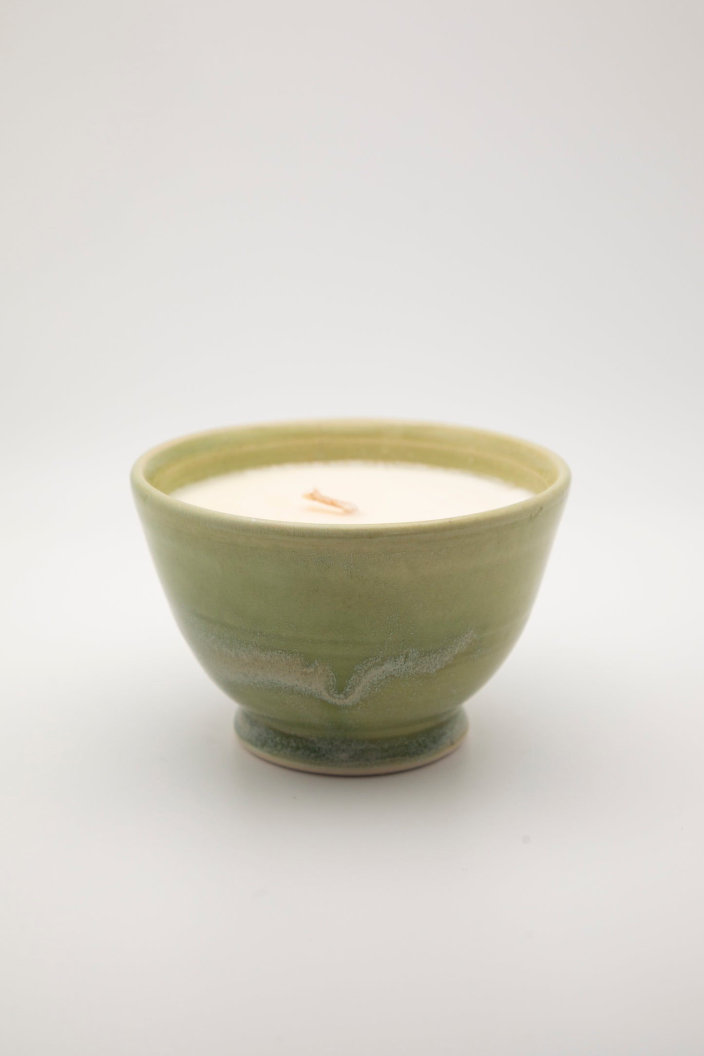 green ceramic bowl