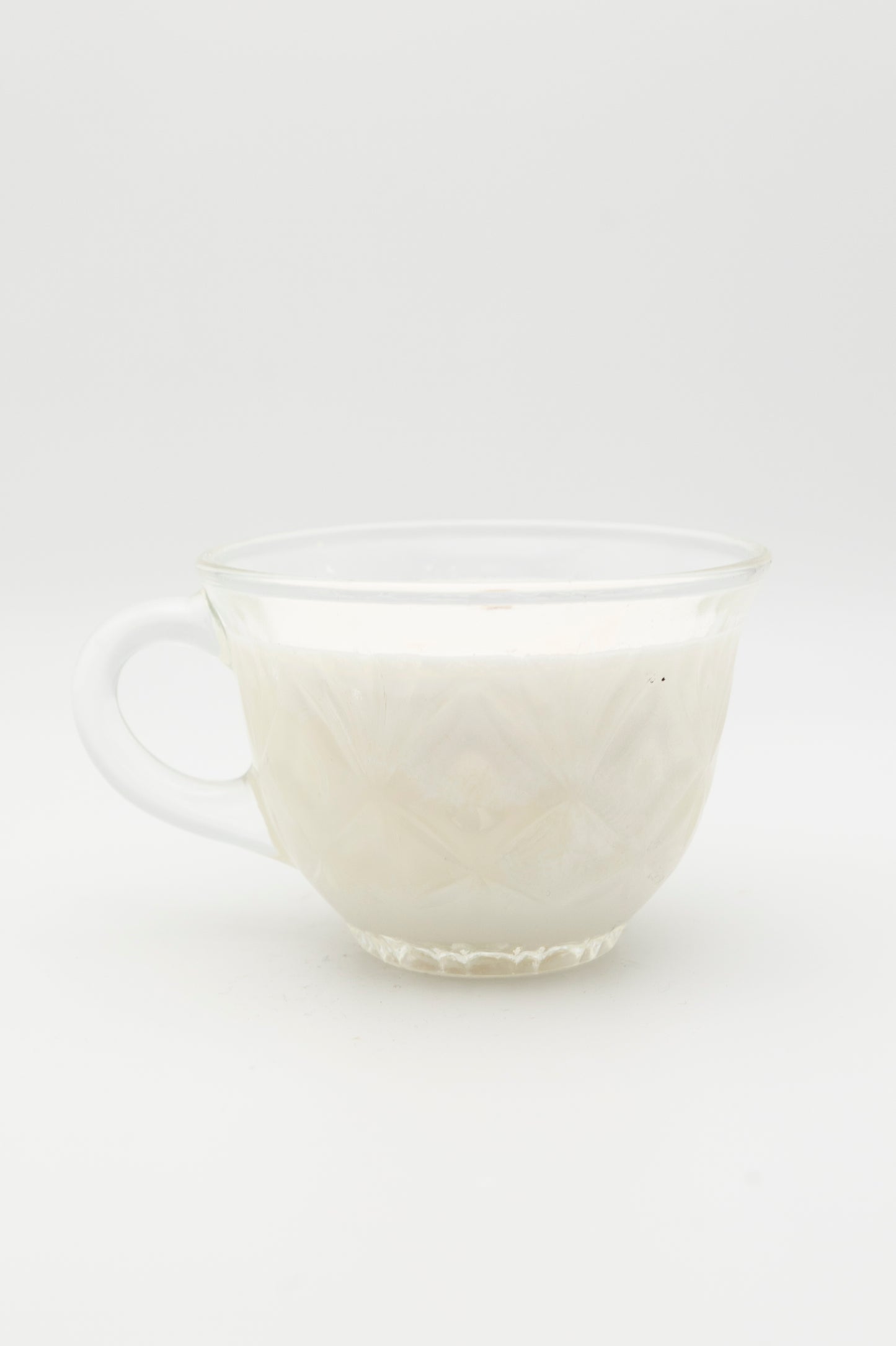 small crosshatch design teacup