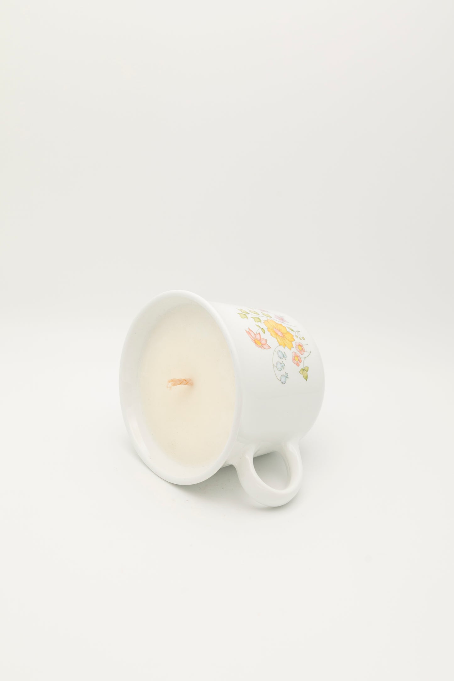 colorful floral designed mug