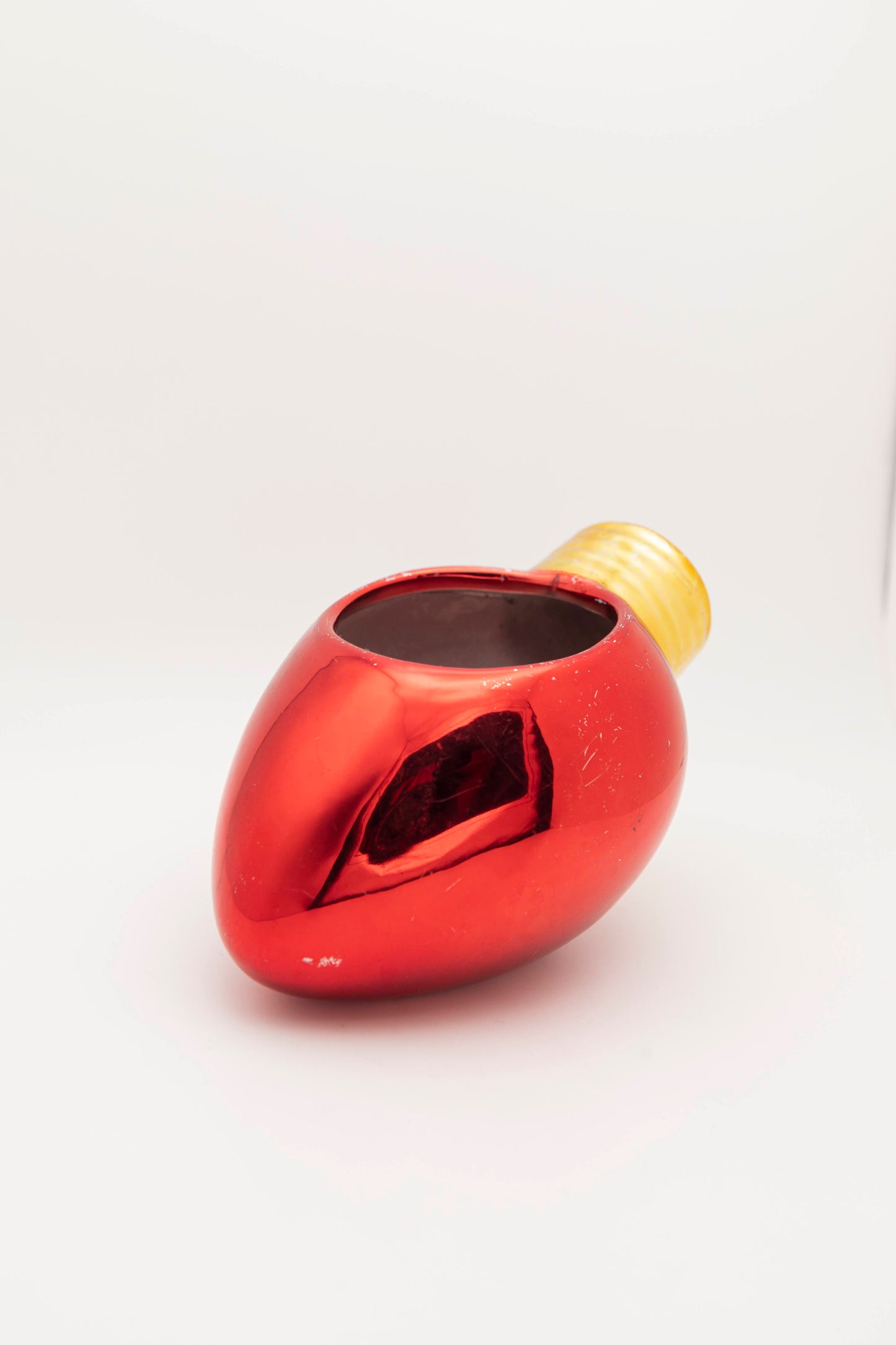 red ornament style vessel