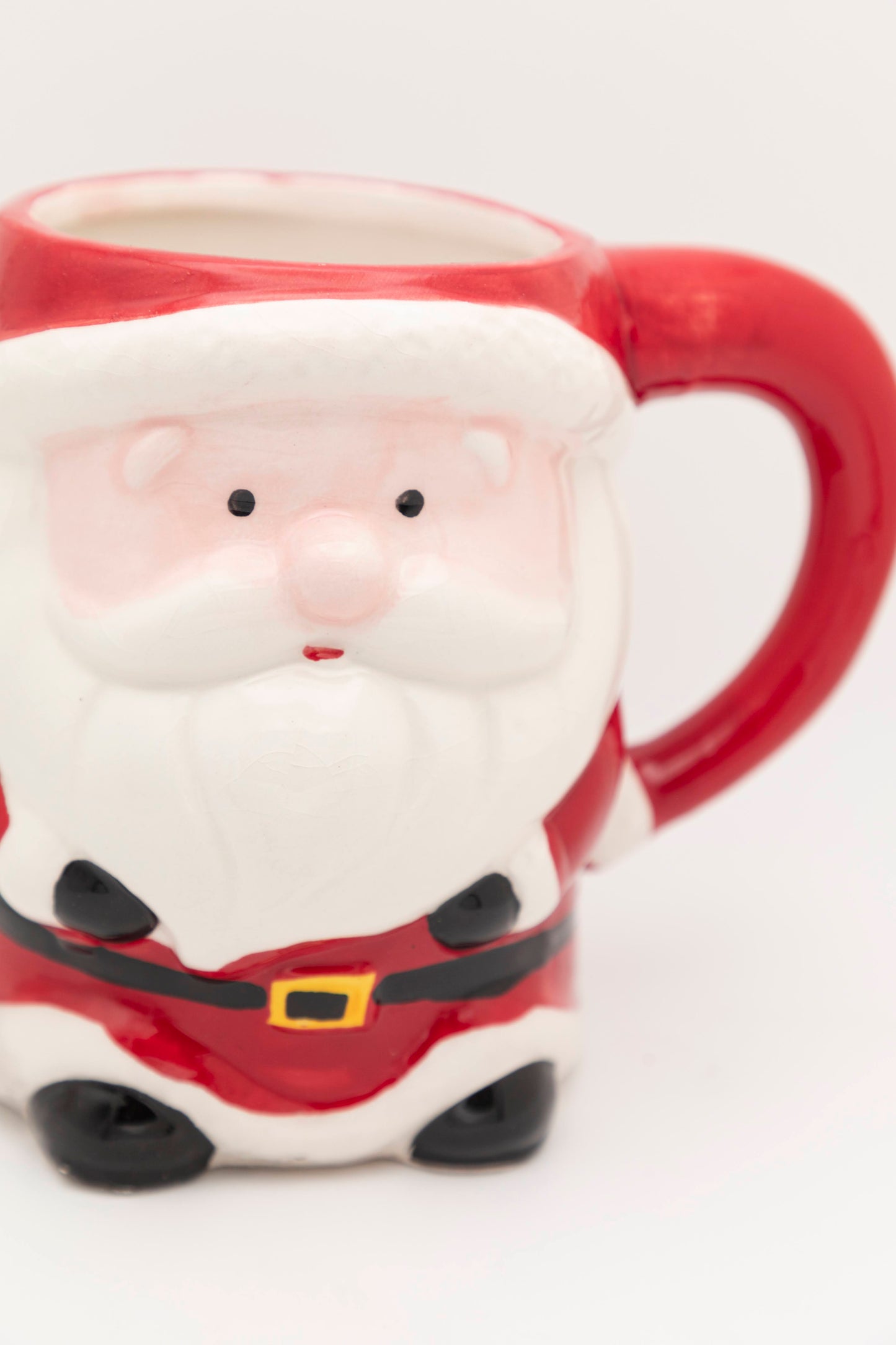 red santa mug