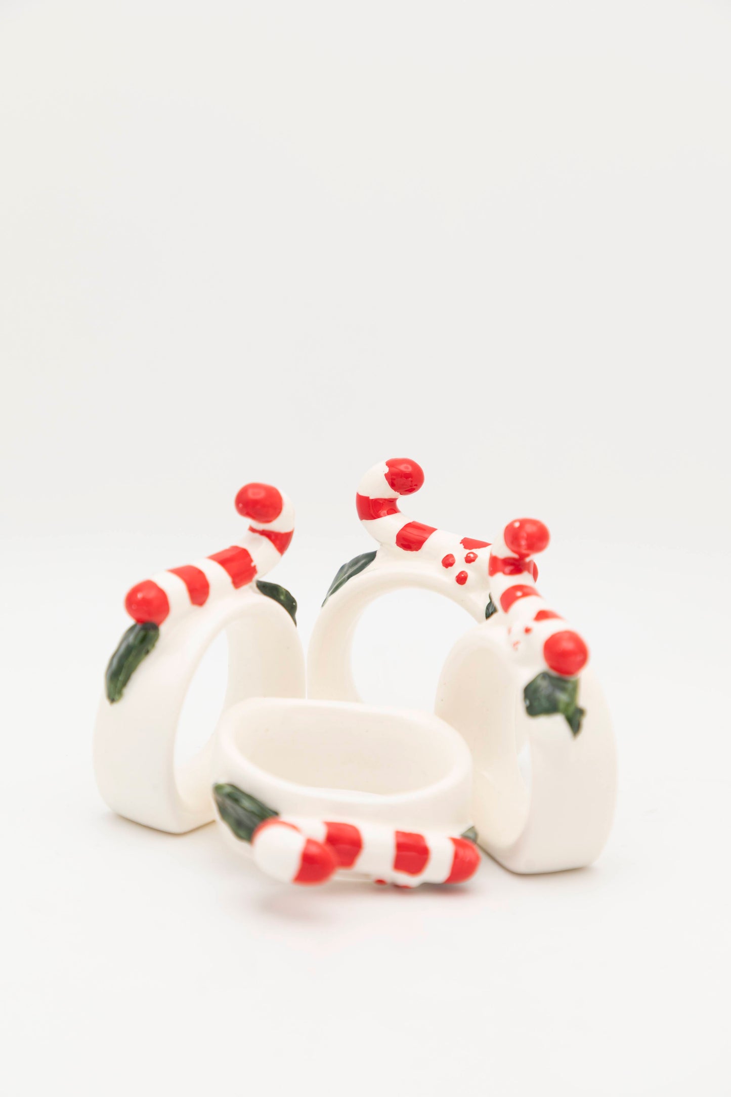 candy-cane decor set