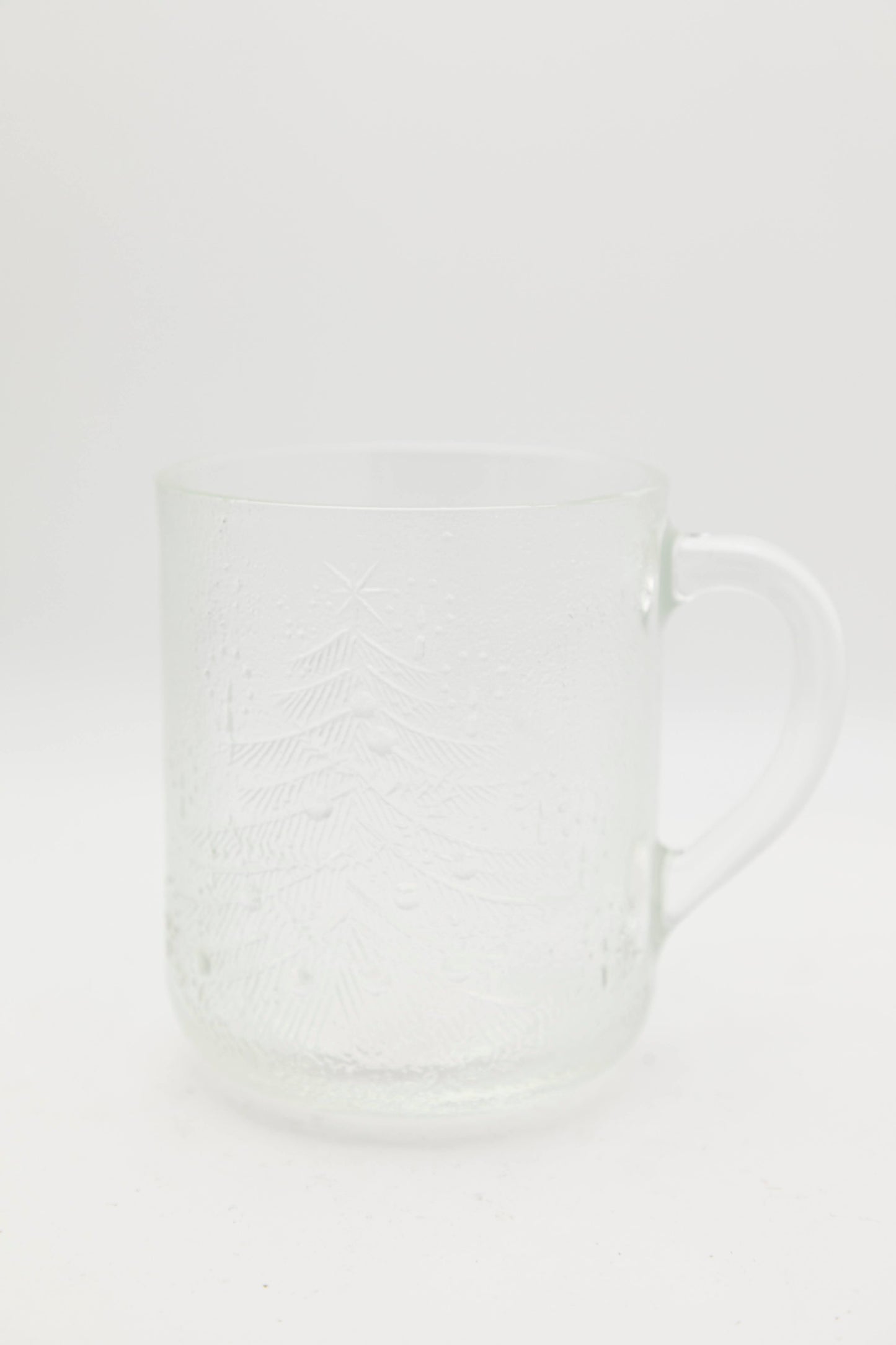 glass christmas tree designed mug