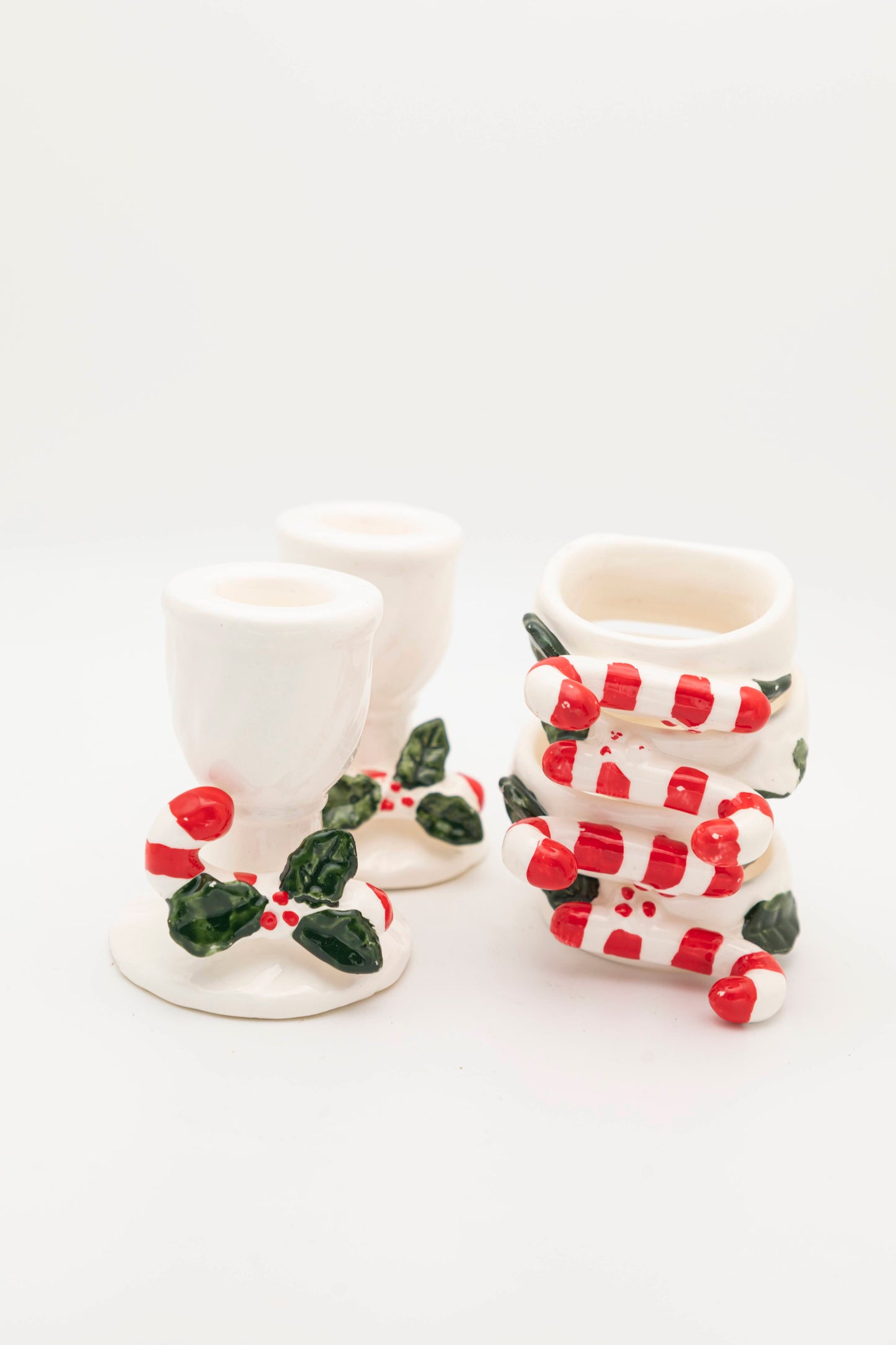 candy-cane decor set