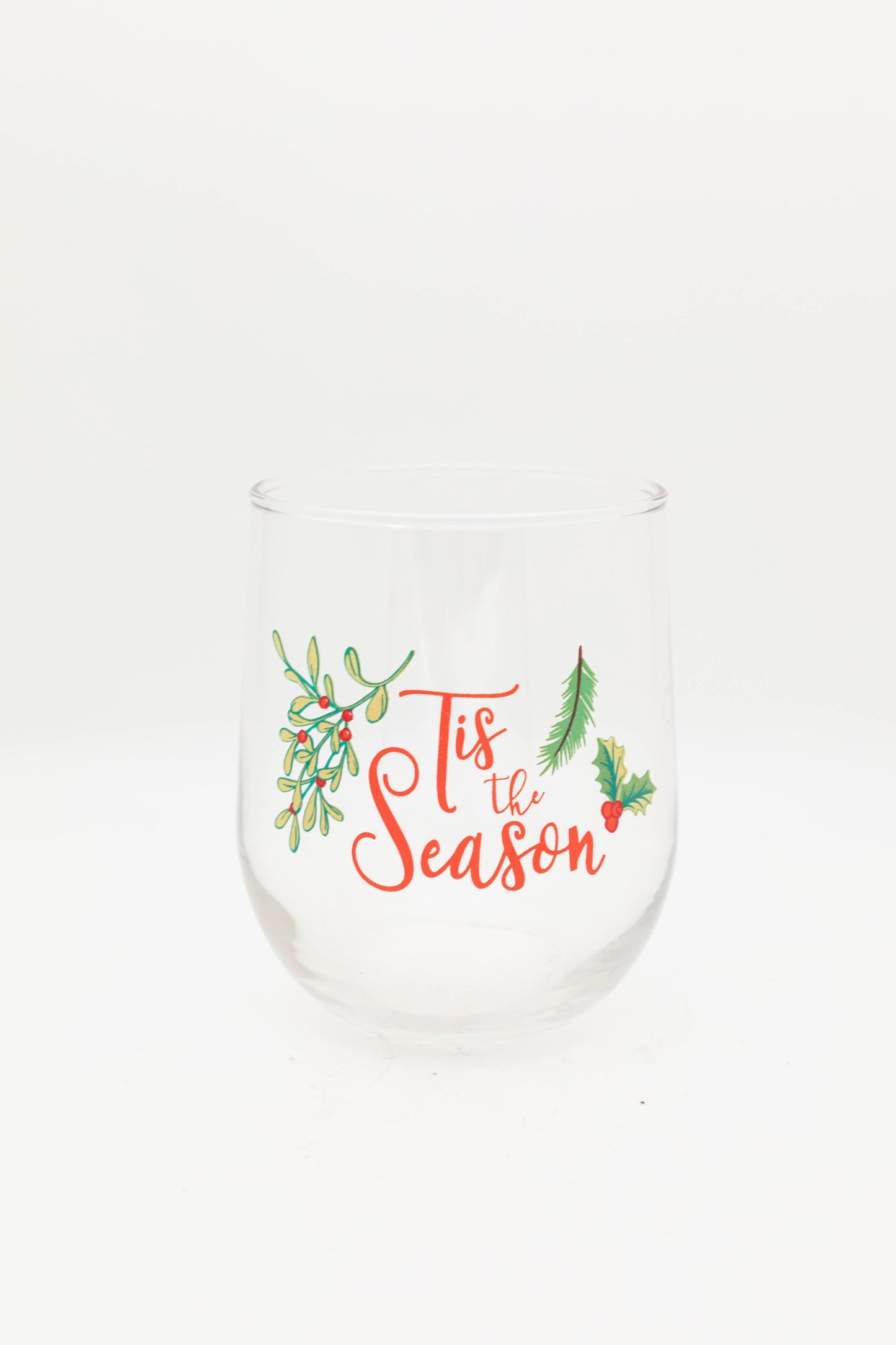 tis the season drinking glass