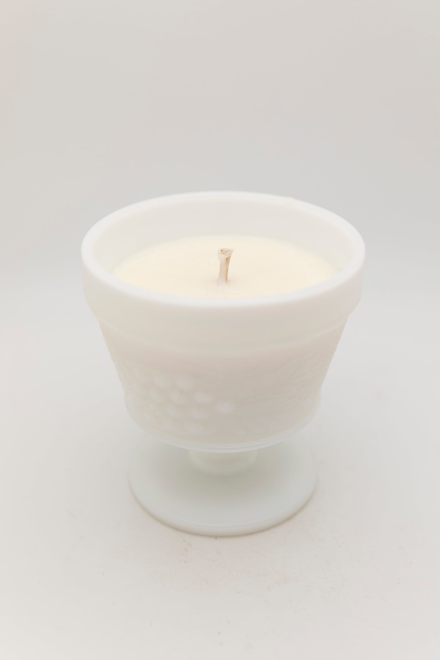 small milk glass vessel