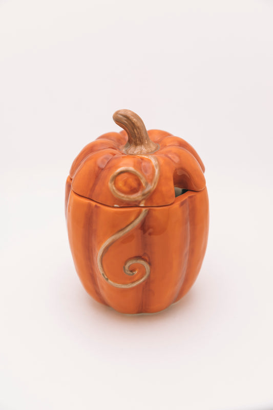 tall orange pumkin vessels