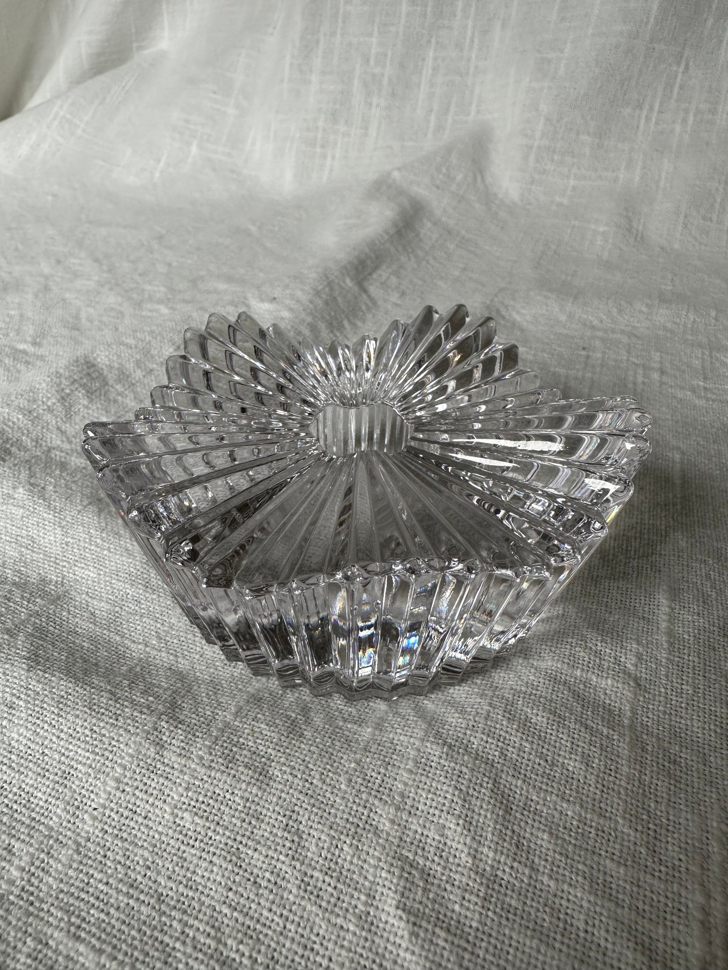 funky small glass candleholder