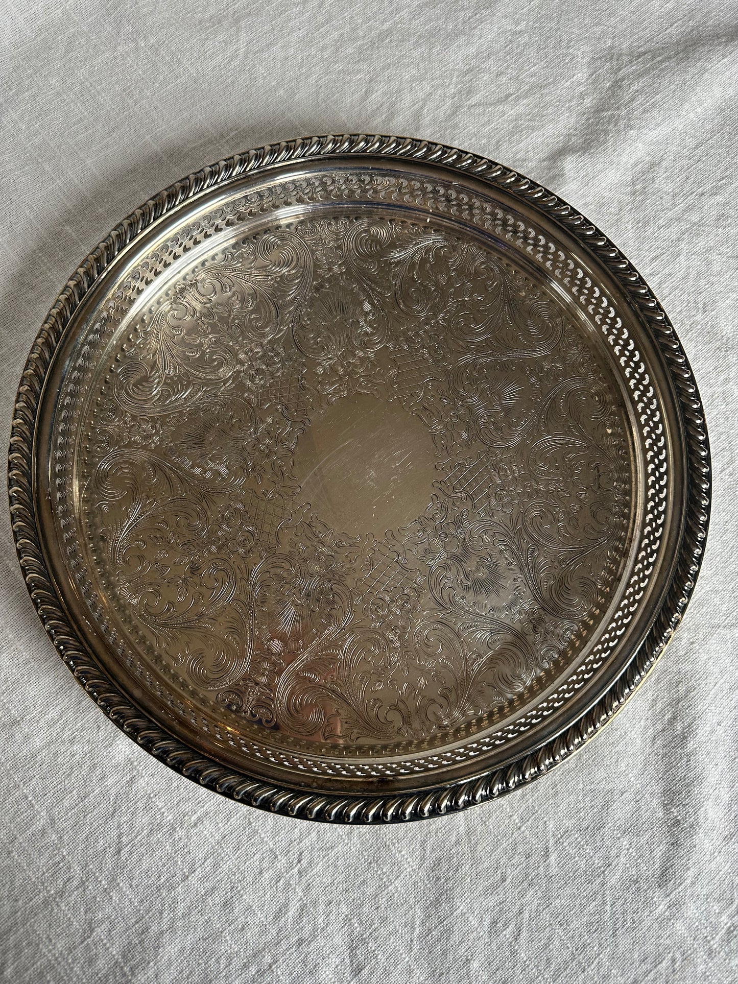 sterling silver serving tray